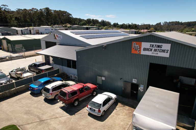 AME Tilting Quick Hitches Warehouse in Spreyton, Tasmania.